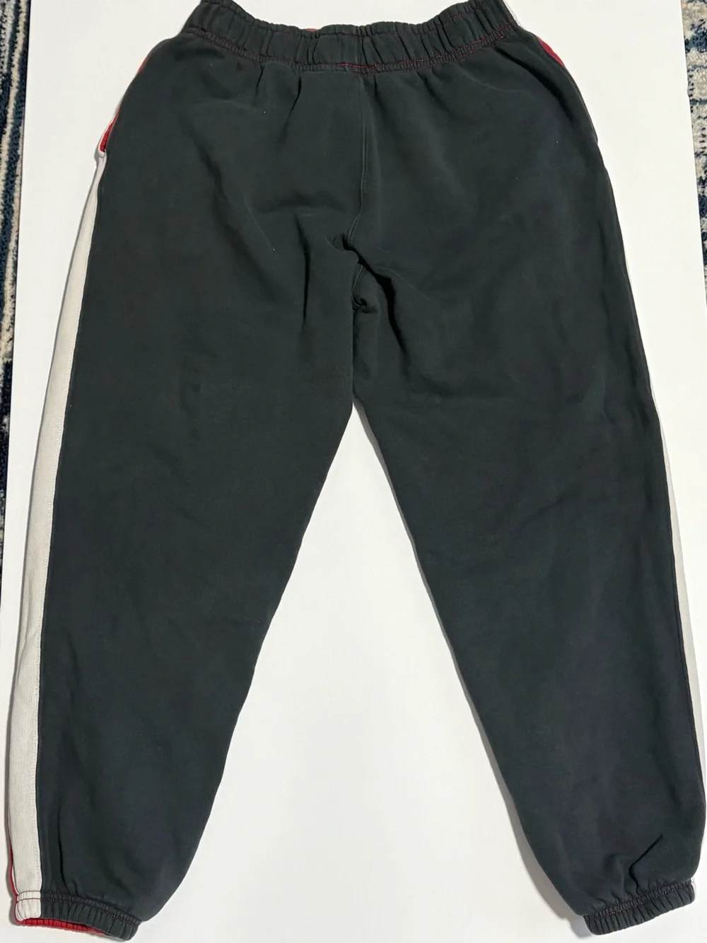 Ralph Lauren Red Fleece Joggers with Black Waistband